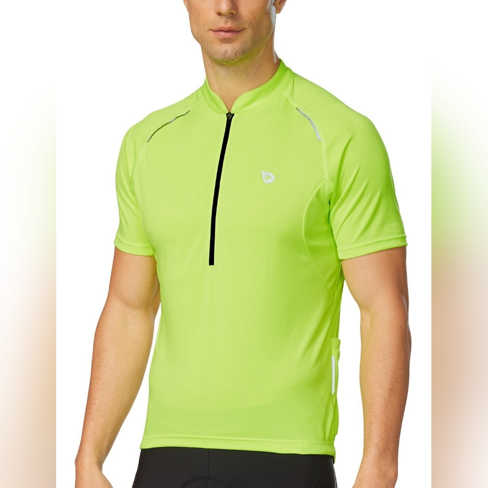 BRAND NEW Baleaf Mens Laureate Half Zip Thermal Jersey XL Fluorescent Yellow New